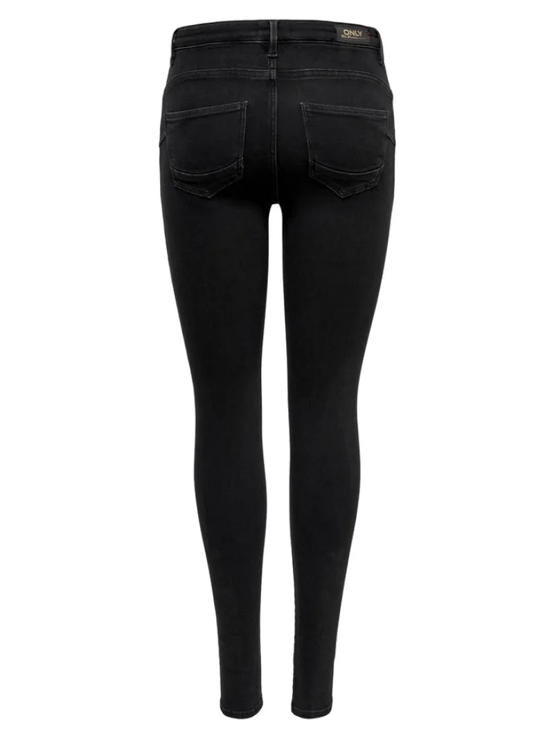 Only Jeans*ONLPOWER MID SK PUSHUP DNM REA3659 NOOS Black