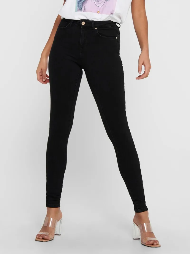 Only Jeans*ONLPOWER MID SK PUSHUP DNM REA3659 NOOS Black