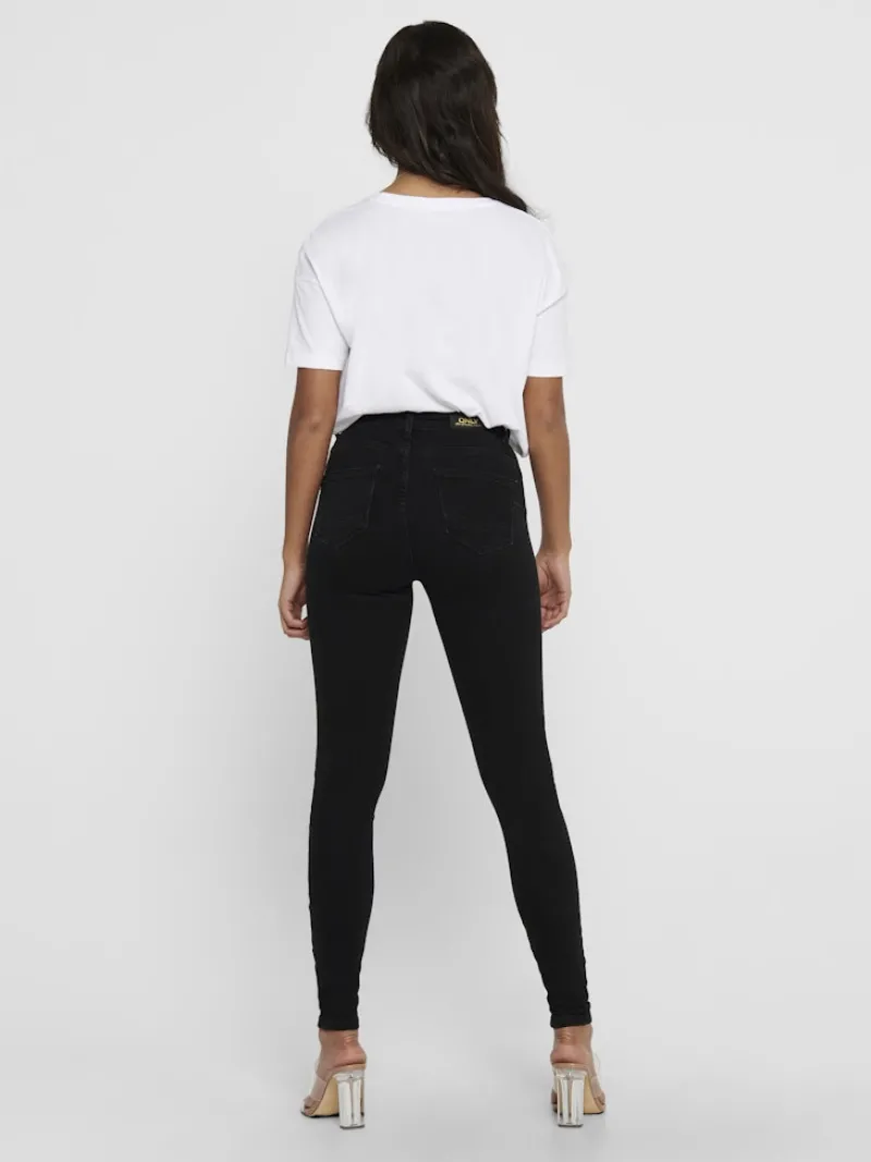 Only Jeans*ONLPOWER MID SK PUSHUP DNM REA3659 NOOS Black