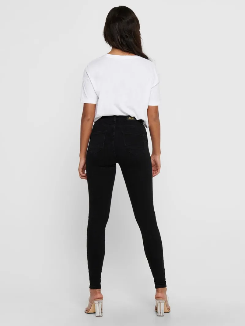 Only Jeans*ONLPOWER MID SK PUSHUP DNM REA3659 NOOS Black