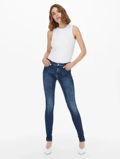 Only Jeans*ONLPUSH SHAPE REG SK DNM AZG683NOOS Dark Blue Denim