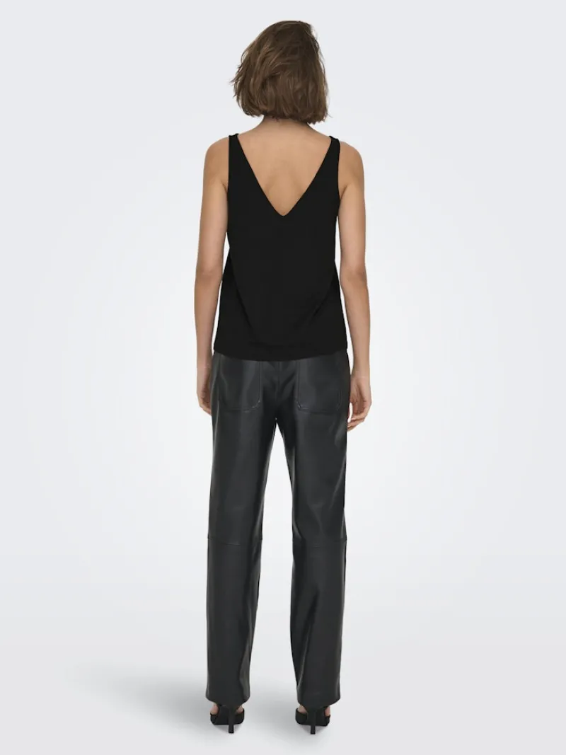 Only Shirts*ONLQUEEN S/L V-NECK GLITTER TOP JRS black2