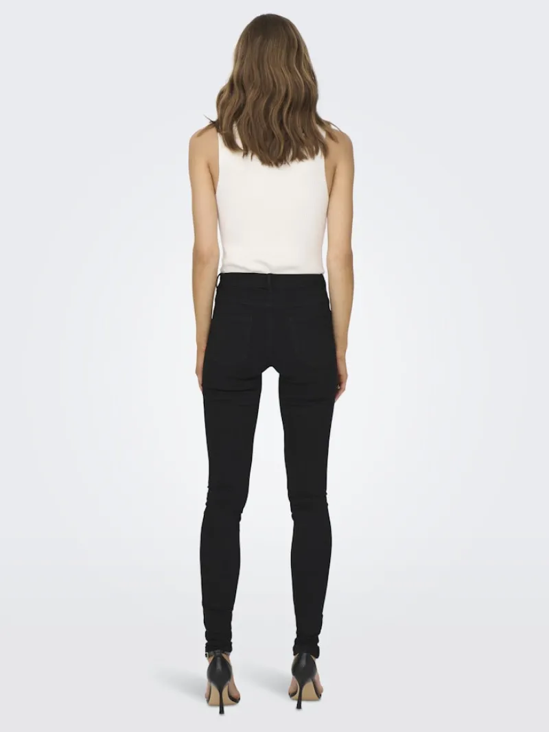 Only Jeans*ONLRAIN REG SKINNY DNM NOOS Black Denim