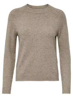 Only Pullover & Sweatshirts*ONLRICA LIFE L/S PULLOVER KNT NOOS Beige