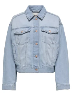 Only Jacken*ONLROBYN L/S DNM JACKET PIM OY Light Blue Denim