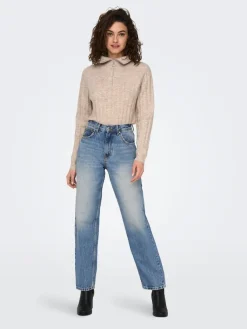 Only Jeans*ONLROBYN MW STR LO AK DNM DOT536 NOOS Medium Blue Denim