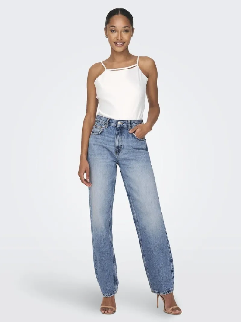 Only Jeans*ONLROBYN MW STR LO AK DNM DOT536 NOOS Medium Blue Denim