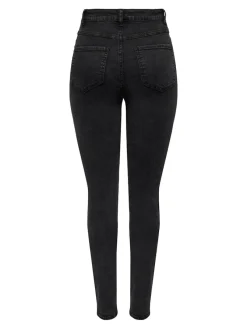 Only Jeans*ONLROSE HW SKINNY DNM GUA256 NOOS Washed Black