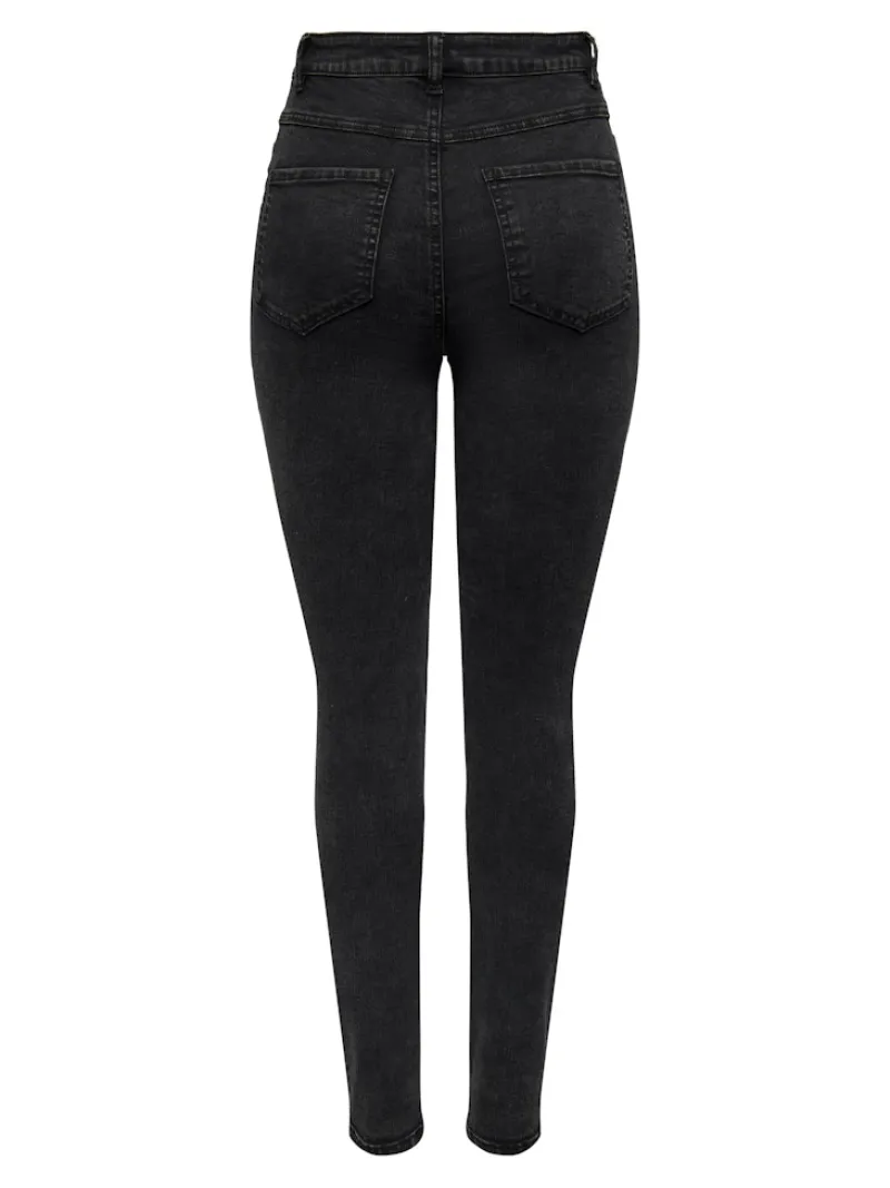 Only Jeans*ONLROSE HW SKINNY DNM GUA256 NOOS Washed Black