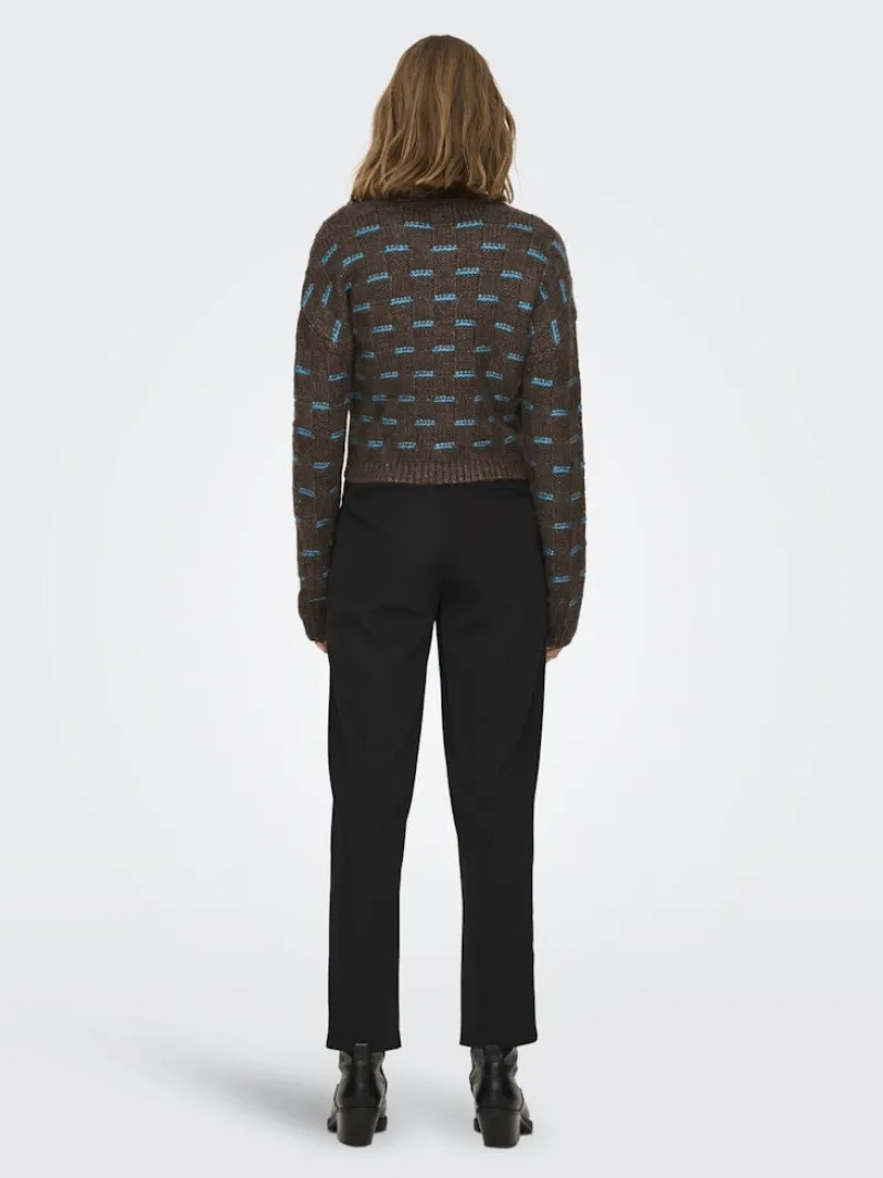 Only Pullover & Sweatshirts*ONLRUBY L/S STRUCTURE PULLOVER BF KNT Hot Fudge