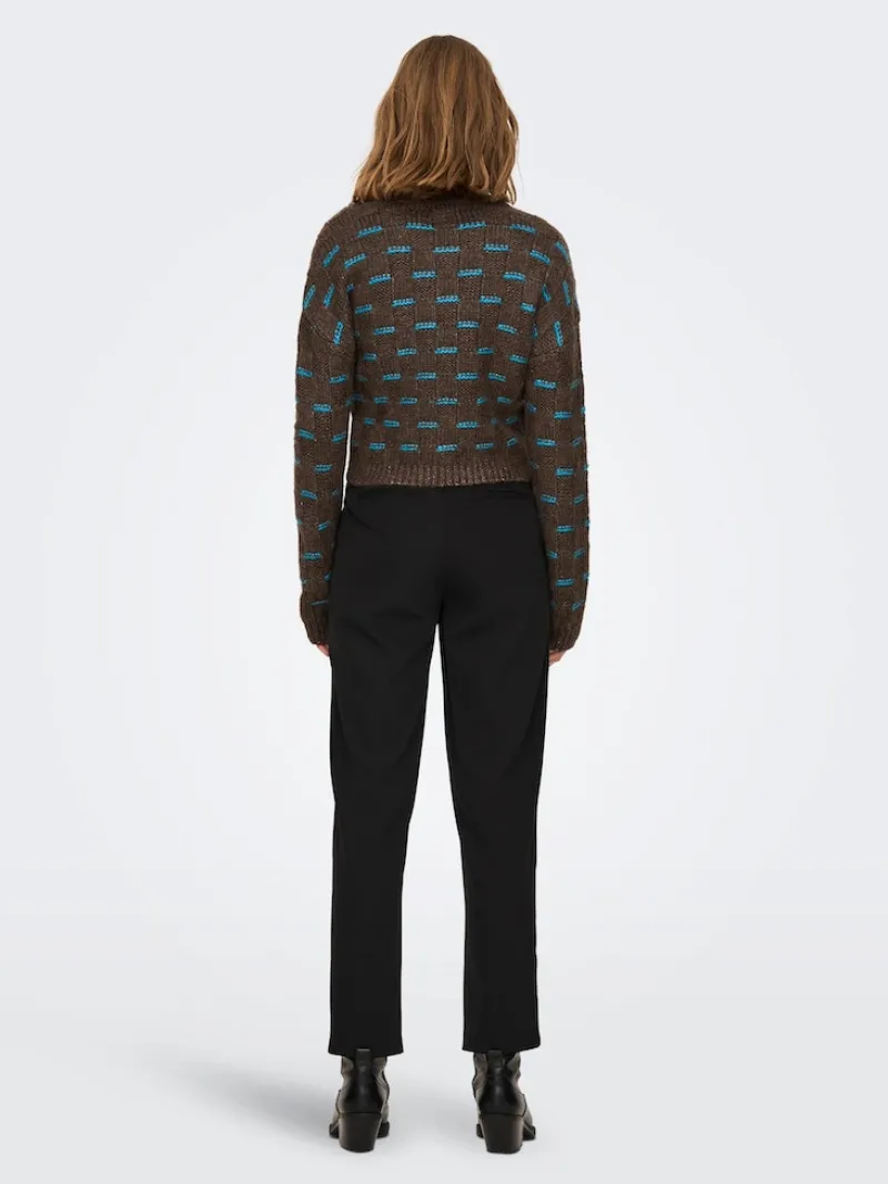 Only Pullover & Sweatshirts*ONLRUBY L/S STRUCTURE PULLOVER BF KNT Hot Fudge