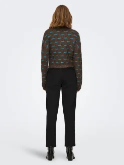 Only Pullover & Sweatshirts*ONLRUBY L/S STRUCTURE PULLOVER BF KNT Hot Fudge