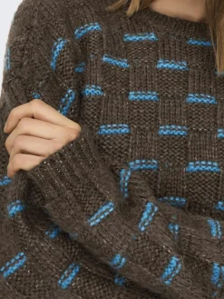 Only Pullover & Sweatshirts*ONLRUBY L/S STRUCTURE PULLOVER BF KNT Hot Fudge