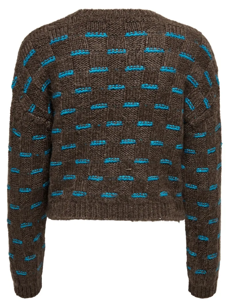 Only Pullover & Sweatshirts*ONLRUBY L/S STRUCTURE PULLOVER BF KNT Hot Fudge