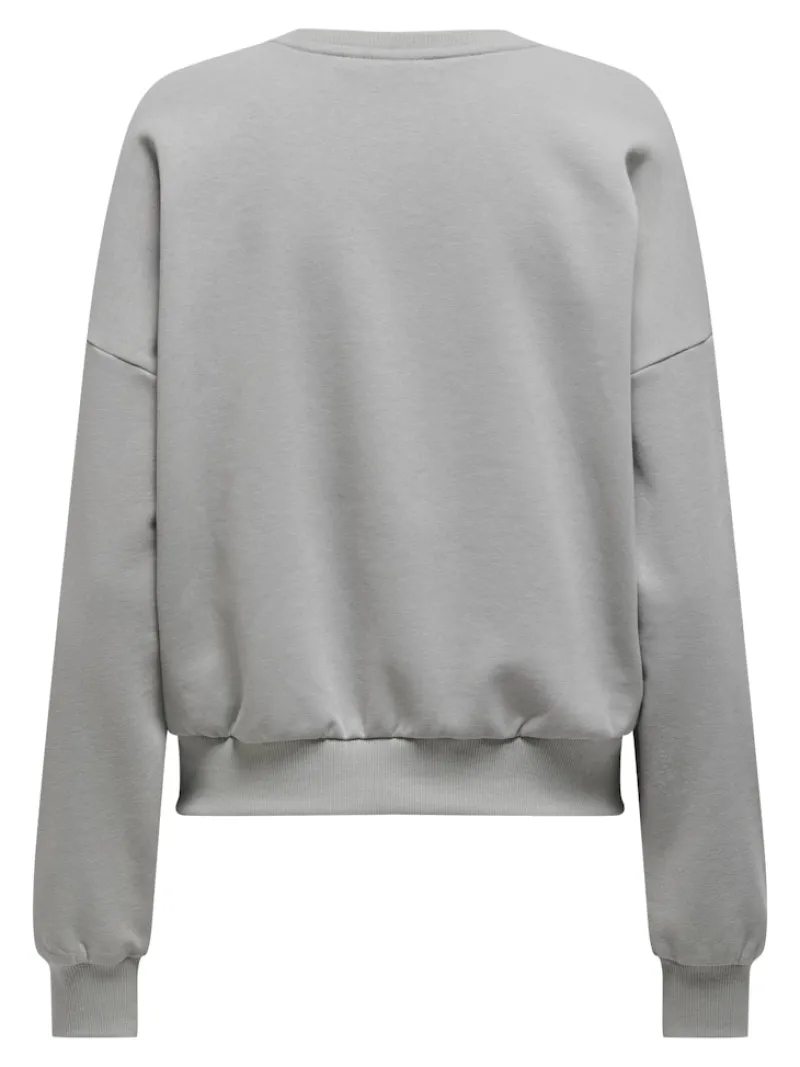 Only Pullover & Sweatshirts*ONLRUNA L/S O-NECK BOX CC SWT ultimate grey