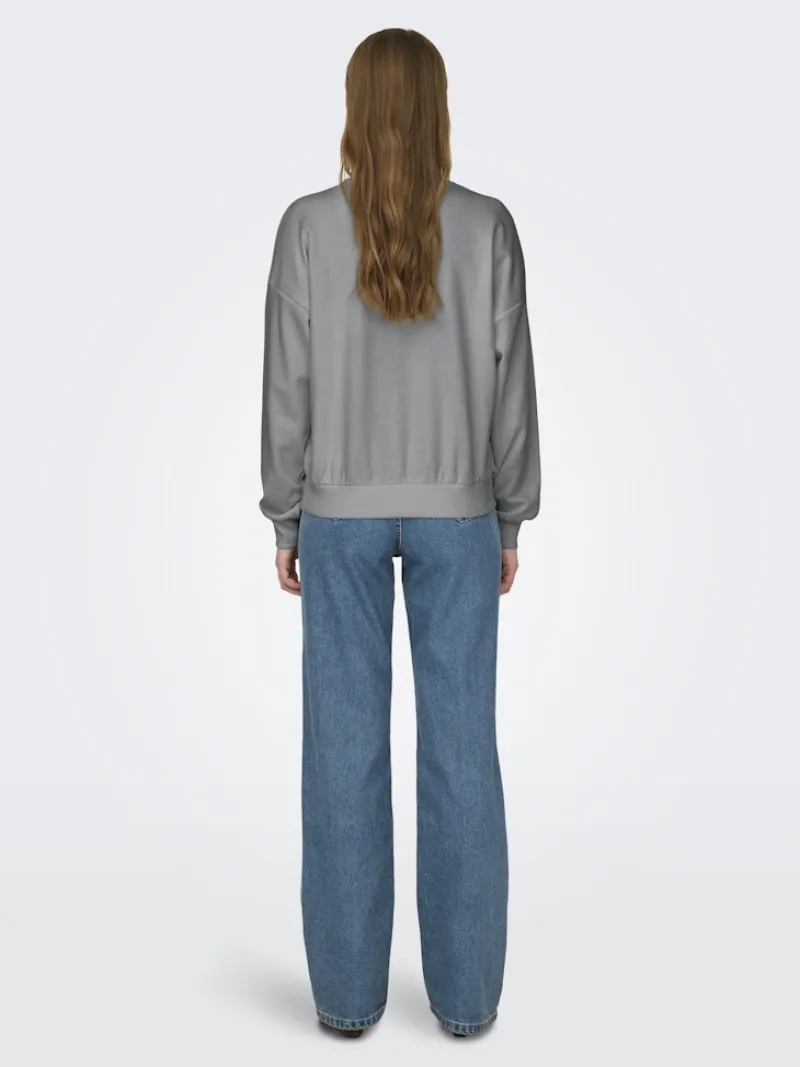 Only Pullover & Sweatshirts*ONLRUNA L/S O-NECK BOX CC SWT ultimate grey