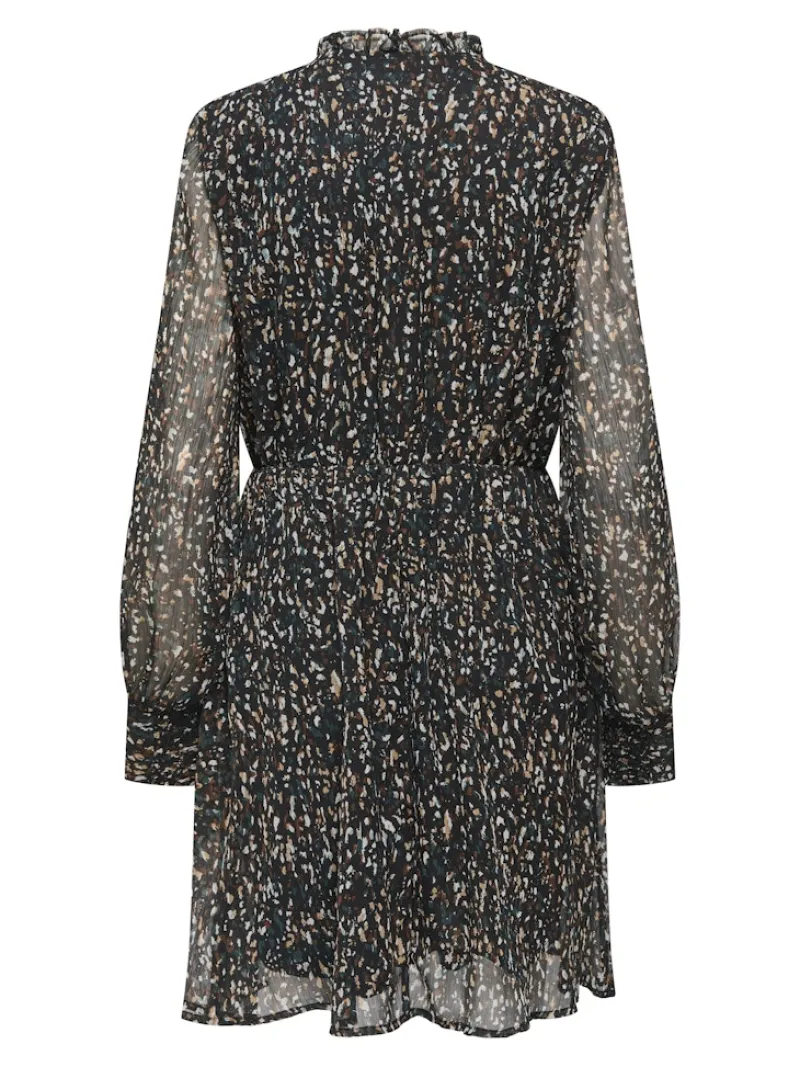 Only Kleider*ONLSABBIE LIFE L/S STRING DRESS WVN CS Black