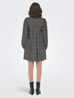 Only Kleider*ONLSANDY LIFE L/S DRESS PTM Black 2