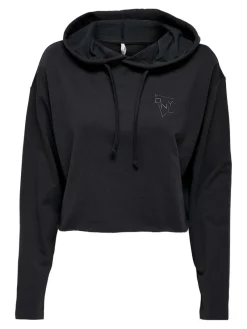 Only Pullover & Sweatshirts*ONLSARAH UNB EMB HOOD SWEATSHIRT CS NN Phantom