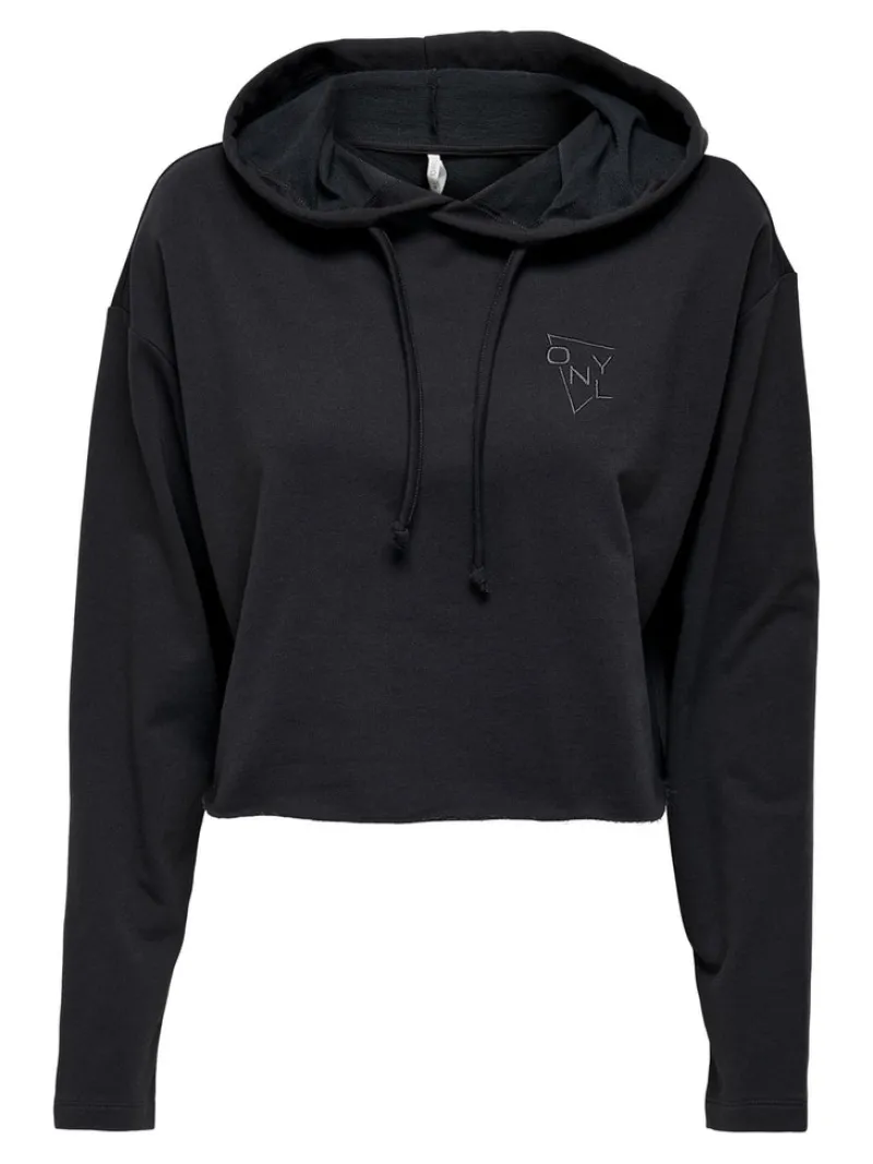 Only Pullover & Sweatshirts*ONLSARAH UNB EMB HOOD SWEATSHIRT CS NN Phantom