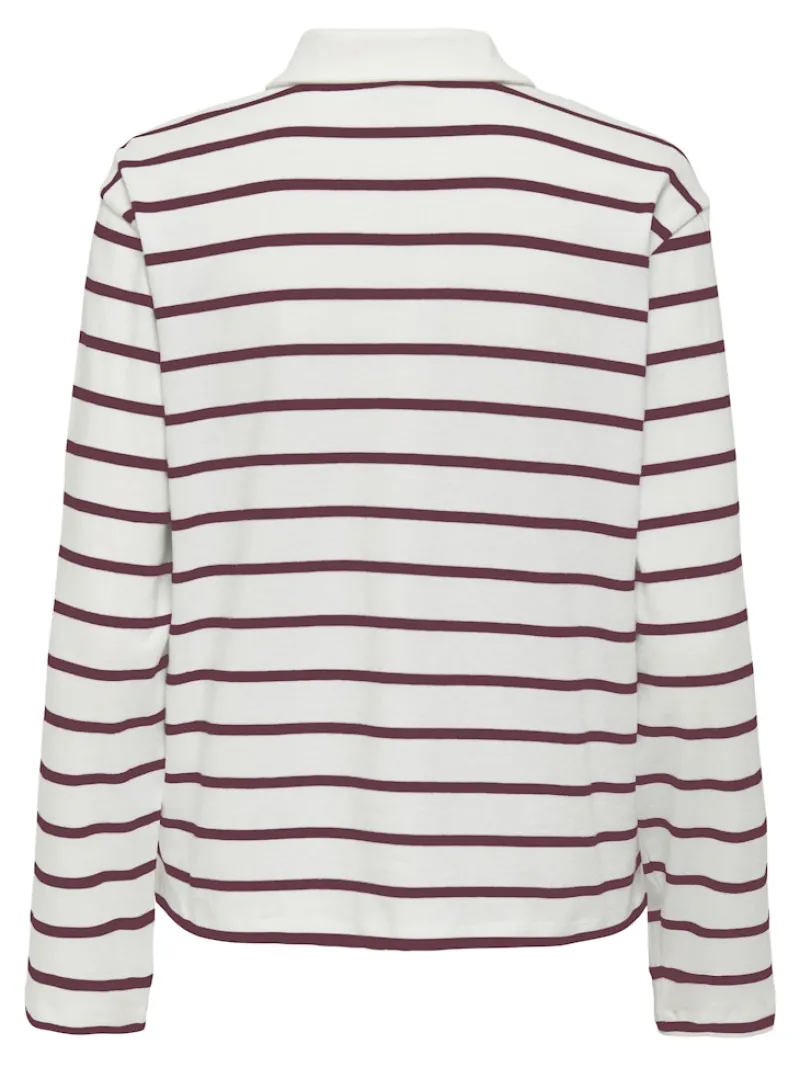 Only Shirts*ONLSIRA L/S POLO JRS burgundy