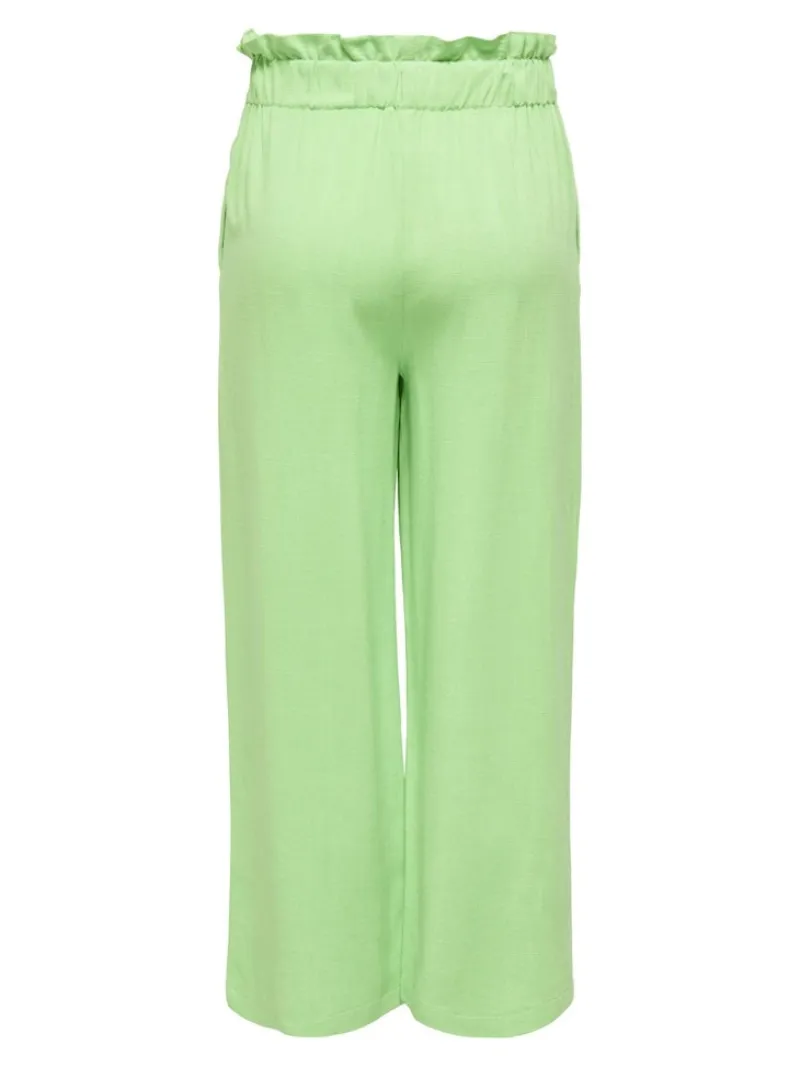 Only Hosen*ONLSOLVI HW LINEN BL CULOTTE PNT Summer Green