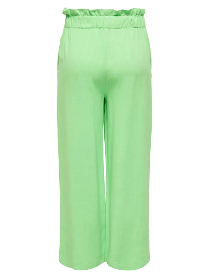 Only Hosen*ONLSOLVI HW LINEN BL CULOTTE PNT Summer Green