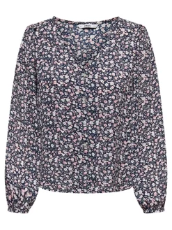 Only Blusen*ONLSONJA LIFE L/S BUTTON TOP PTM night sky2