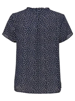 Only Blusen*ONLSONJA LIFE S/S V-NECK TOP PTM night sky1