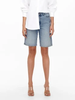 Only Shorts*ONLSONNY HW WIDE DNM SHORTS NOOS Light Blue Denim