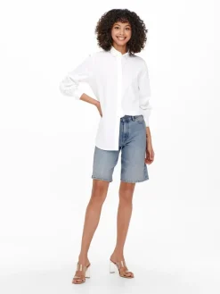 Only Shorts*ONLSONNY HW WIDE DNM SHORTS NOOS Light Blue Denim