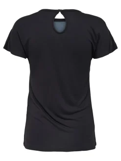 Only Shirts*ONLSONYA S/S FLOWER TOP BOX JRS Black