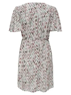 Only Kleider*ONLSTAR LIFE S/S SLOANE DRESS PTM Cloud Dancer