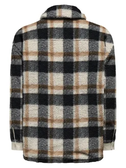 Only Jacken*ONLTANJA CALISTA CHECK TEDDY JACKET OTW birch