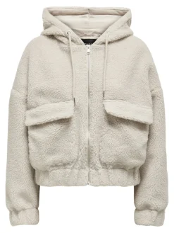 Only Jacken*ONLTANJA TEDDY HOOD JACKET OTW NOOS pumice stone