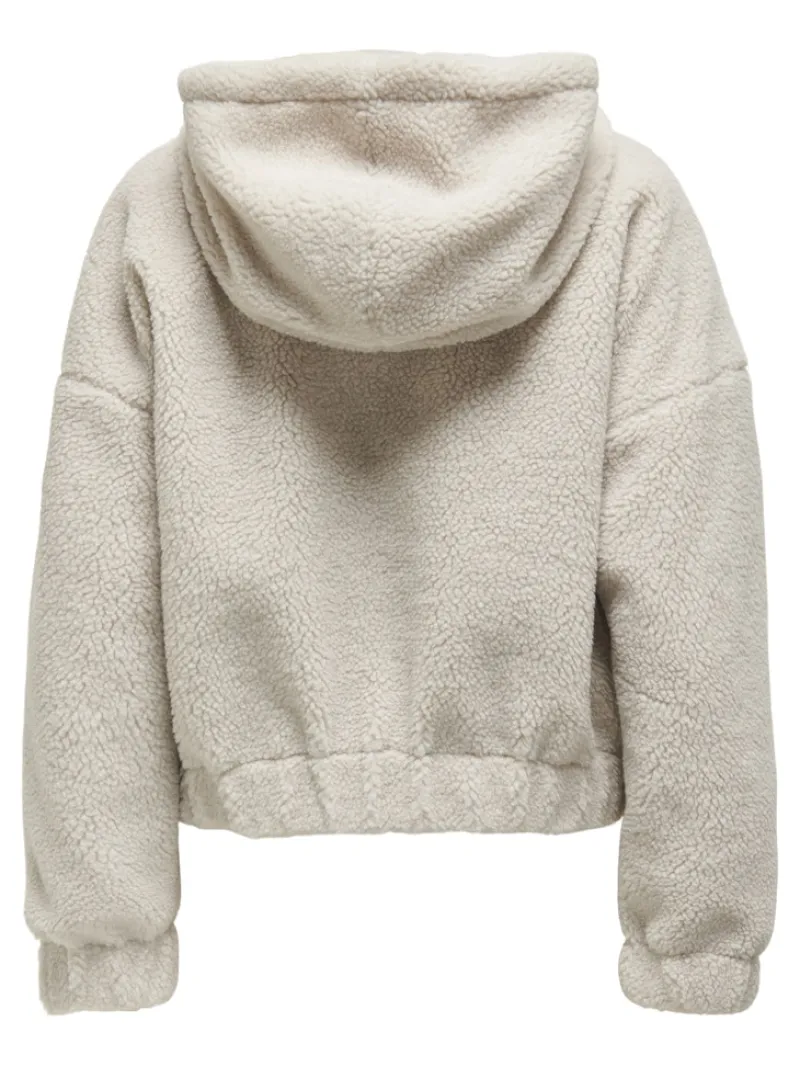 Only Jacken*ONLTANJA TEDDY HOOD JACKET OTW NOOS pumice stone