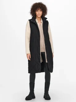 Only Westen*ONLTANZIA QUILTED WAISTCOAT CC OTW Black