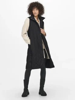 Only Westen*ONLTANZIA QUILTED WAISTCOAT CC OTW Black