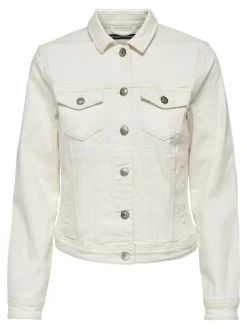 Only Jacken*ONLTIA DNM JACKET COL PIM ecru