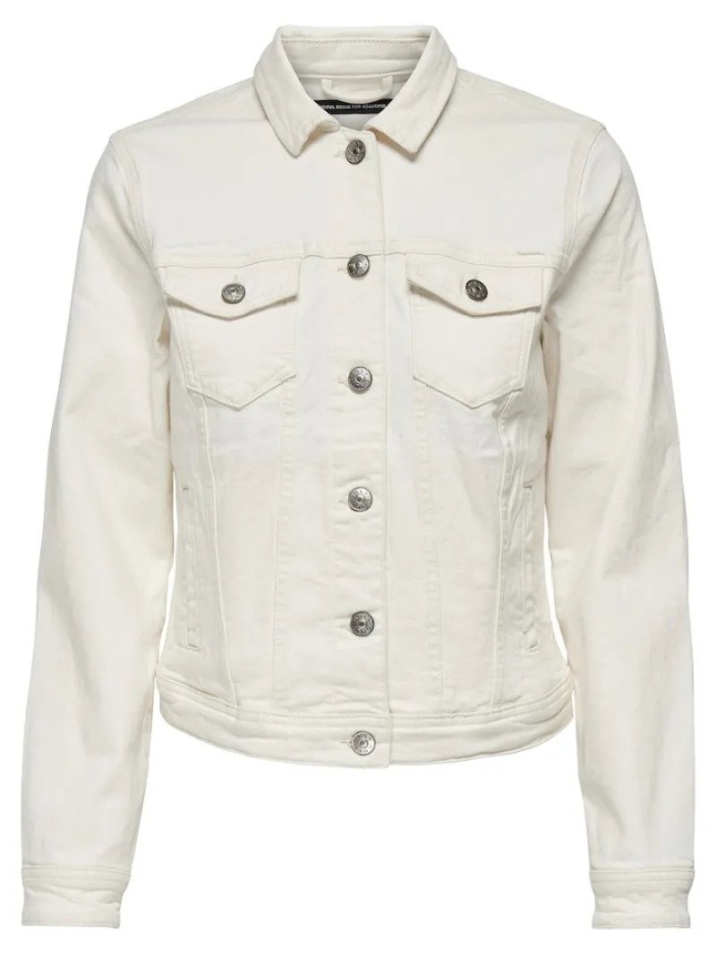 Only Jacken*ONLTIA DNM JACKET COL PIM ecru