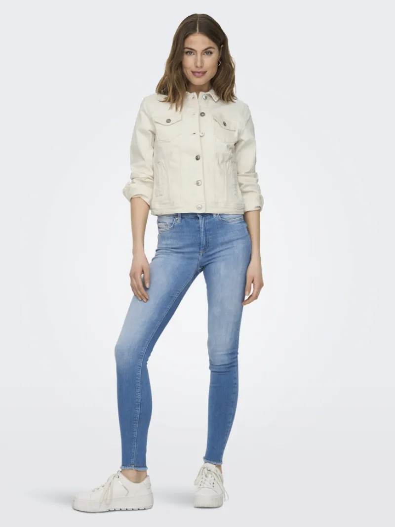 Only Jacken*ONLTIA DNM JACKET COL PIM ecru