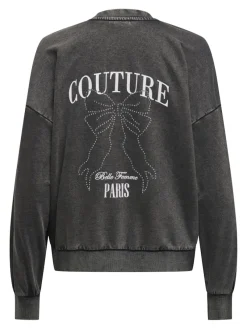 Only Pullover & Sweatshirts*ONLTUSINDA L/S O-NECK CC UB SWT Black