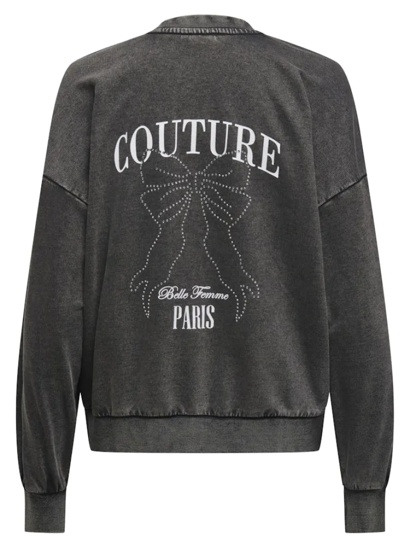 Only Pullover & Sweatshirts*ONLTUSINDA L/S O-NECK CC UB SWT Black