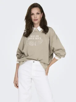 Only Pullover & Sweatshirts*ONLTUSINDA L/S O-NECK CC UB SWT Pure Cashmere