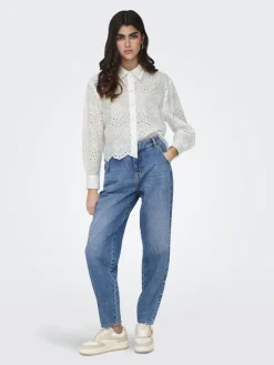 Only Blusen*ONLVALAIS L/S SHIRT WVN NOOS Cloud Dancer