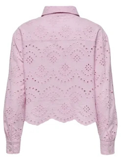 Only Blusen*ONLVALAIS L/S SHIRT WVN NOOS pink lady