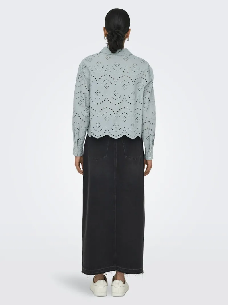 Only Blusen*ONLVALAIS L/S SHIRT WVN NOOS abyss