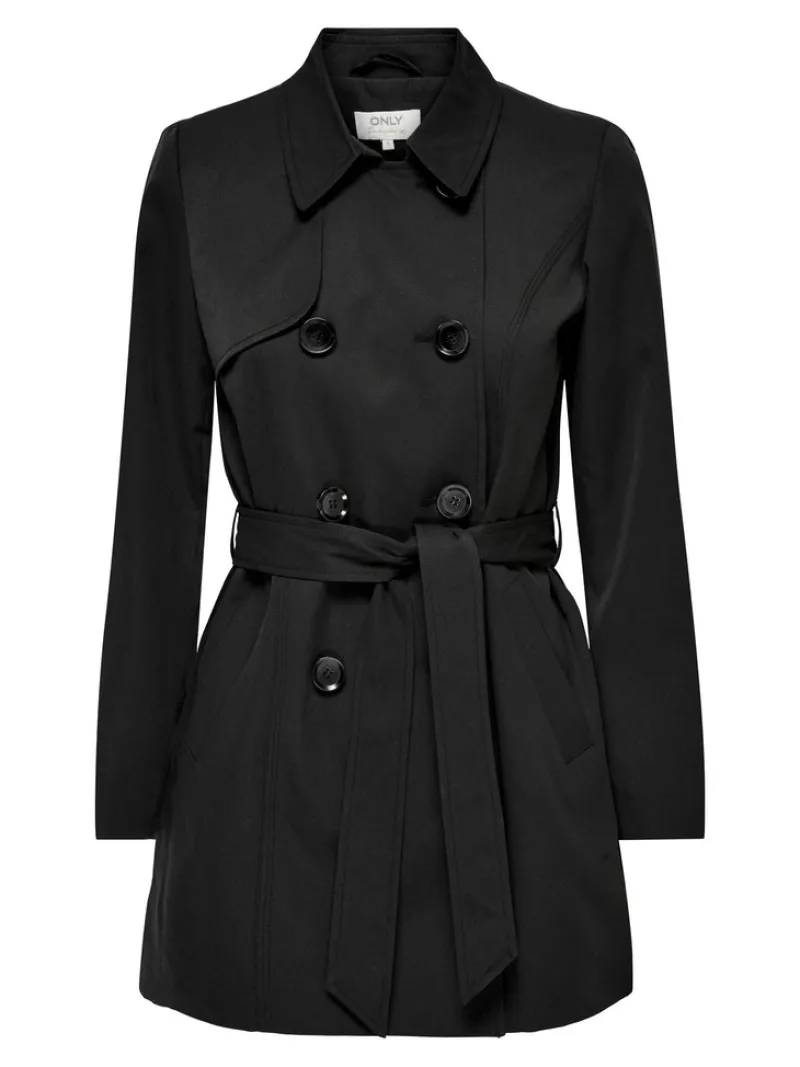 Only Jacken*ONLVALERIE TRENCHCOAT OTW NOOS Black
