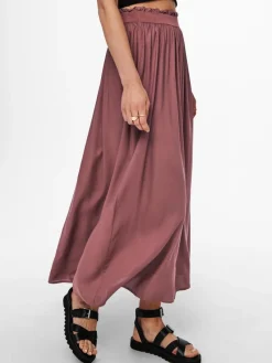 Only Röcke*ONLVENEDIG LIFE LONG SKIRT WVN NOOS rose brown