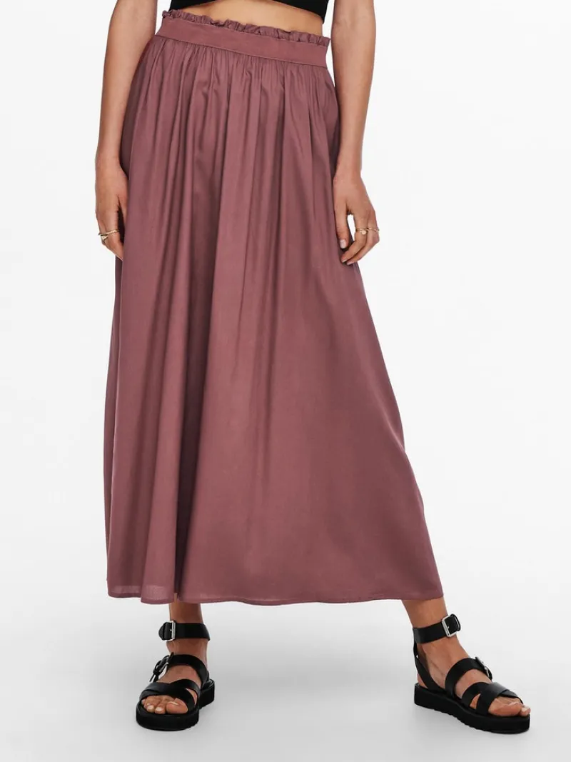 Only Röcke*ONLVENEDIG LIFE LONG SKIRT WVN NOOS rose brown